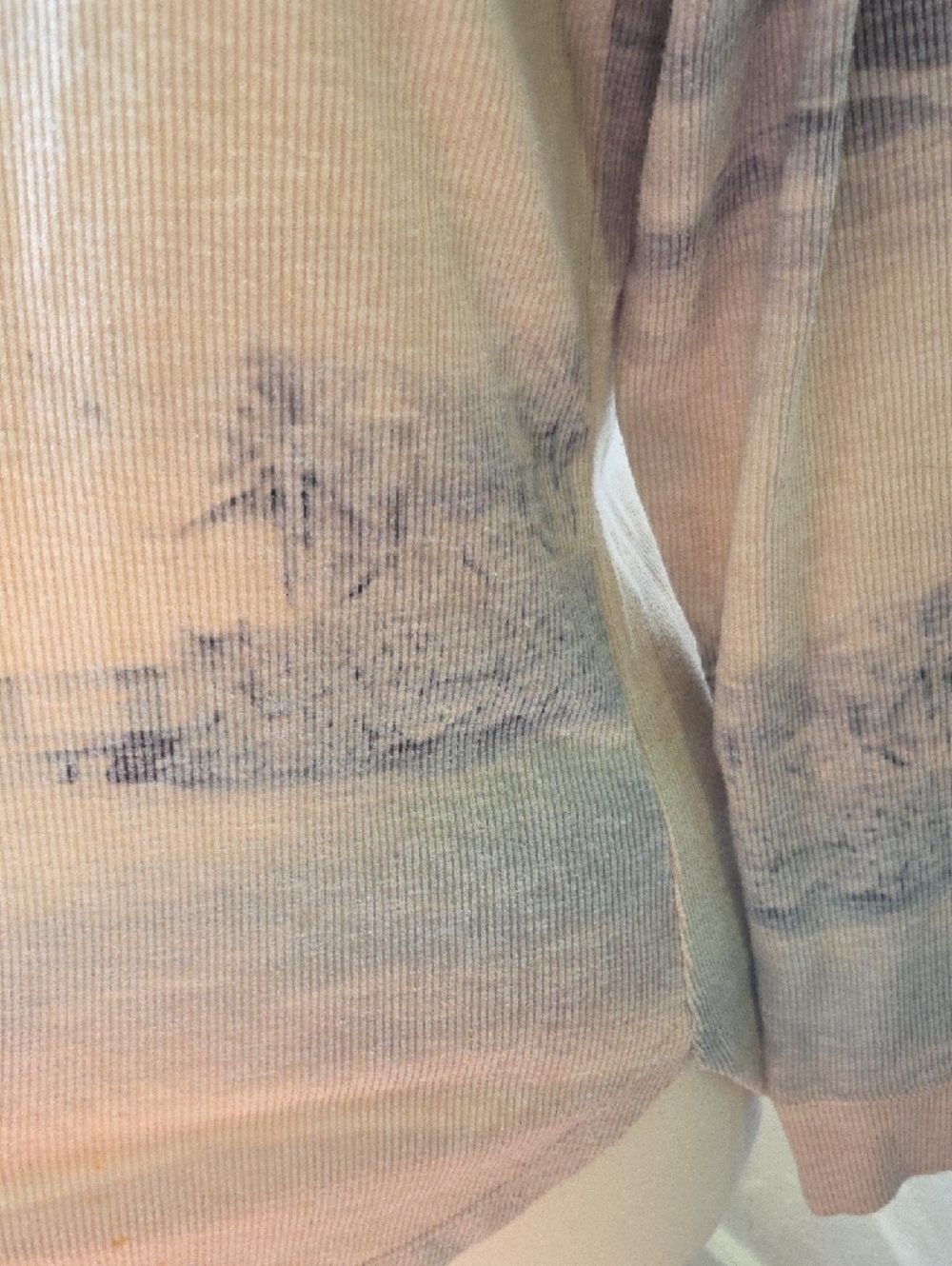 Christopher & Banks Neutral Multi Ribbed Tie-Front Pullover - Picture 9 of 13